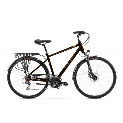 Trekingový bicykel 28" Romet Wagant 4 hnedo-zlatý hliníkový 21"